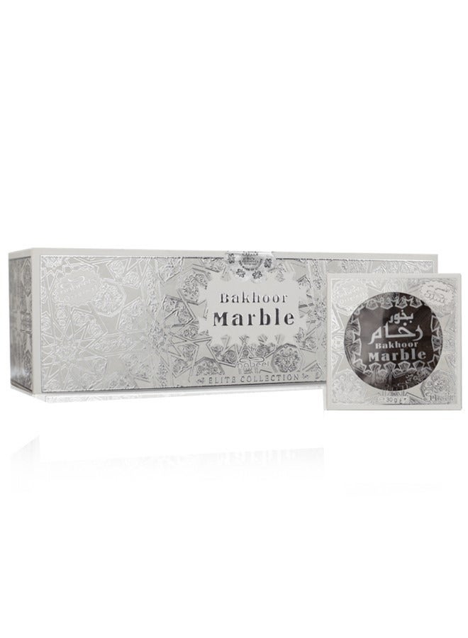 Nabeel 3 Pcs Nabeel Bakhoor Marble 30 GMS Luxury Arabic Incense with Deep Oudh Aroma for a Royal Home Ambience - Image 4